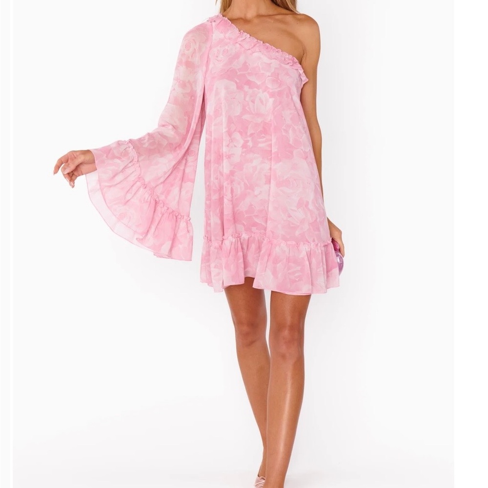 Show Me Your MuMu Pink Ruffle Dress